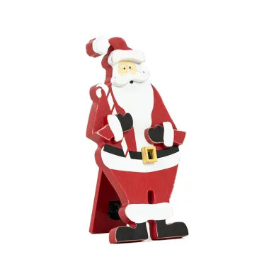 Click here to see Adams&Co 71383 71383 3x6x.5 wood easel (SANTA) multicolor  Santa Express Collection