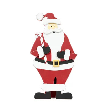 Click here to see Adams&Co 71382 71382 5x10x.5 wood easel (SANTA) multicolor  Santa Express Collection