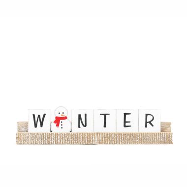 Click here to see Adams&Co 75614 75614 10x2x1 wood ledgie kit (WINTER) multicolor  Santa Claus Is Coming To Town Collection