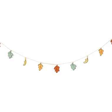Click here to see Adams&Co 55335 55335 60x3x.25 wood garland (LEAVES) multicolor  SWEET & SPOOKY