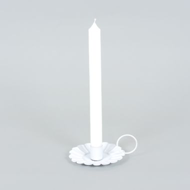 Click here to see Adams&Co 12649 12649 4.5x2x6.5 iron sampat candle holder, white  Sundara Collection