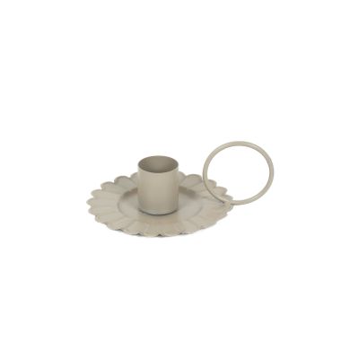 Click here to see Adams&Co 12653 12653 4.25x1.75 iron sampat candle holder, tan  Sundara Collection