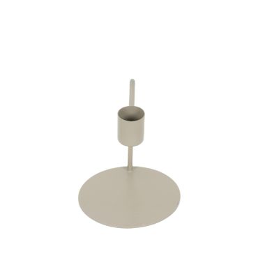 Click here to see Adams&Co 12656 12656 3.5x4x3.5  iron candle holder on stand, tan  Sundara Collection