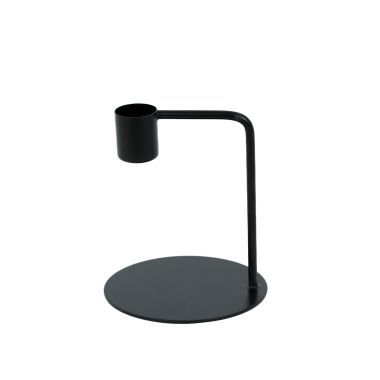 Click here to see Adams&Co 12657 12657 3.5x4x3.5 iron candle holder stand, black  Sundara Collection