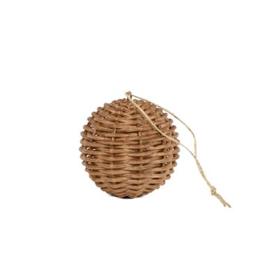 Click here to see Adams&Co 12406 12406 3.5x3.5 rattan ornament (BALL) natural  Rattan Collection