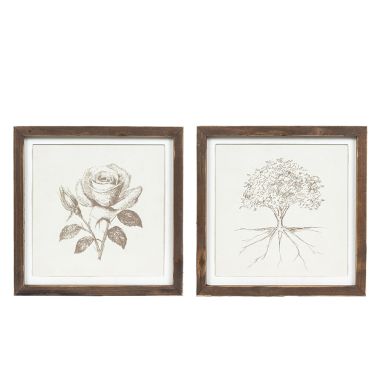 Click here to see Adams&Co 12698 12698 13x13x1.5 reversible wood frame sign (TREE/ROSE) multicolor  Gileadensis Collection