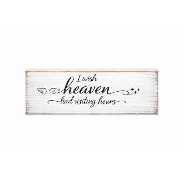 Click here to see Adams&Co 13617 13617 10x3x1 rvs wood block Visit hrs/Wlk Hm wh/bk  Bereavement