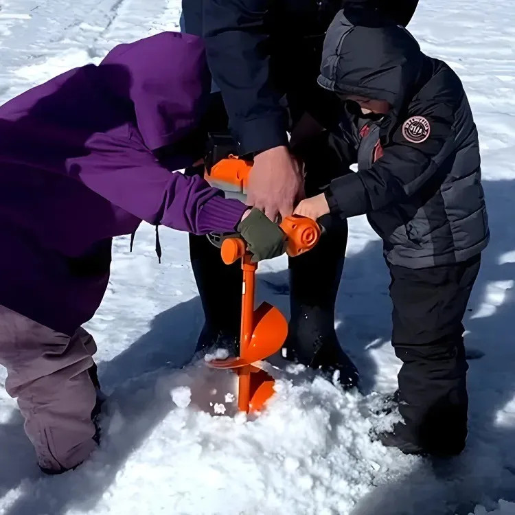 View 2 of  E808C-KIT4A Flex Series 40V Cordless Ice Auger Kit with 4.0Ah Battery and 5A Fast Charger, 6